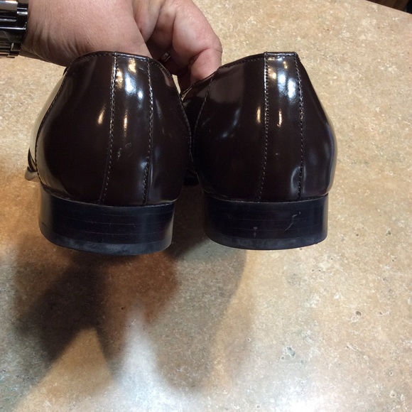 STACY ADAMS BROWN DRESS LOAFERS - Picture 3 of 8